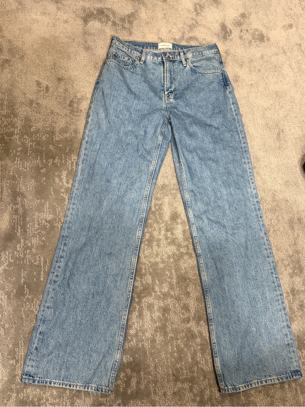 Everlane Light Blue High-Rise Wide Leg Jeans